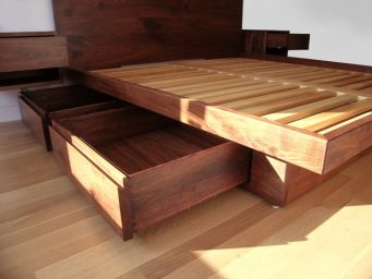 Кровать деревянная с ящиками Филимон